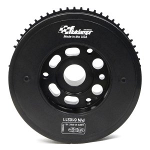 Ford Bronco Sport Crankshaft Damper - Fluidampr - Internally Balanced, Harmonic Balancer - Black Zinc Chromate - `21-`25