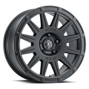 Ford Bronco Sport Wheel - ICON - Ricochet, 17x8, 5x108, +38mm Offset, 6 in Backspacing - Satin Black - `21-`27