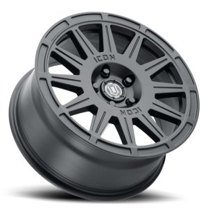 Ford Bronco Sport Wheel - ICON - Ricochet, 17x8, 5x108, +38mm Offset, 6 in Backspacing - Satin Black - `21-`27