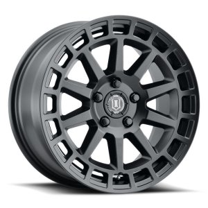 Ford Bronco Sport Wheel - ICON - Journey, 17x8, 5x108, +38mm Offset, 6 in Backspacing, Cast - Satin Black - `21-`27