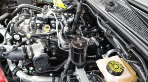 Ford Bronco Oil Separator - PCV Side - J&L - 3.0 - Black Anodized - 2025+