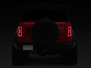 Ford Bronco LED Taillights - Raxiom - Axial Series - Black Housing - Clear Lens - `21-`26
