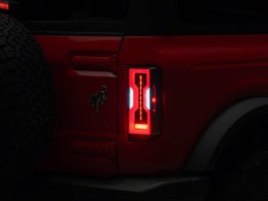Ford Bronco LED Taillights - Raxiom - Axial Series - Black Housing - Clear Lens - `21-`26