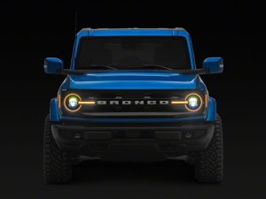 Ford Bronco LED Headlights - Raxiom - LED Halo with Amber Backlight - `21-`26