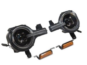 Ford Bronco LED Headlights - Raxiom - LED Halo with Amber Backlight - `21-`26