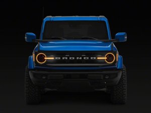 Ford Bronco LED Headlights - Raxiom - LED Halo with Amber Backlight - `21-`26