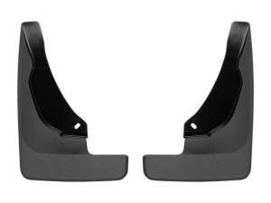 Ford Bronco Sport Mud Flaps - Front - WeatherTech - No-Drill DigitalFit + QuickTurn Fastening System - Black - `21-`27