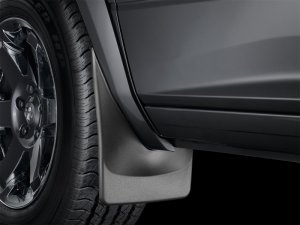 Ford Bronco Mud Flaps - Front - WeatherTech - No-Drill DigitalFit, QuickTurn Fastening System - Black - `21-`27