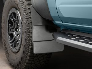 Ford Bronco Mud Flaps - Front - WeatherTech - No-Drill DigitalFit - Black - `21-`25