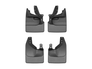 Ford Bronco Mudflaps - Front & Rear - WeatherTech - No-Drill DigitalFit - Black - `21-`25