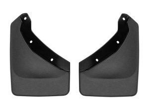 Ford Bronco Sport Mud Flaps - Rear - WeatherTech - No-Drill DigitalFit with QuickTurn Fastening System - Black - `21-`27