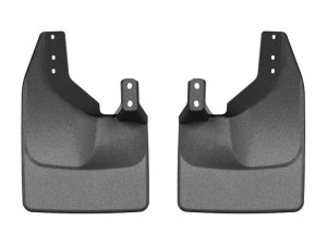Ford Bronco Mud Flaps - Rear - WeatherTech - No-Drill DigitalFit - Black - `21-`27