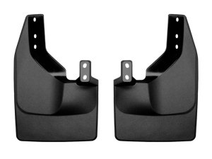 Ford Bronco Mud Flaps - Rear - WeatherTech - No-Drill DigitalFit - Black - `21-`27
