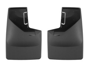 Ford Bronco Mud Flaps - WeatherTech - No-Drill DigitalFit, QuickTurn Fastening System (for 315 width tires) - Black - `21-`27
