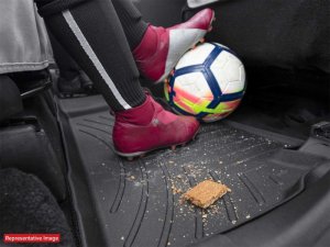 Ford Bronco Sport Floor Liners - Front - WeatherTech - FloorLiner DigitalFit - Black - `21-`27