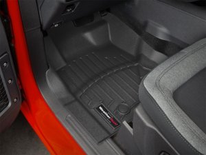 Ford Bronco Floor Mats - Front - WeatherTech - FloorLiner DigitalFit - Black - `21-`27