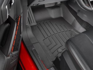 Ford Bronco Floor Mats - Front - WeatherTech - FloorLiner HP - Black - `21-`27