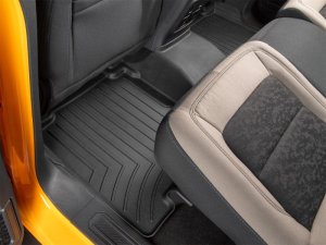 Ford Bronco Floor Mats - Rear - WeatherTech - FloorLiner HP - Black - `21-`27