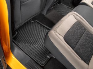 Ford Bronco Floor Mats - Rear - WeatherTech - All-Weather Rubber - Black - `21-`27