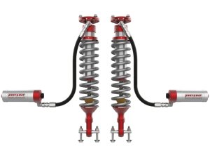 Ford Bronco Coilover Suspension Kit - Front - aFe - Sway-A-Way 2.5 Front Remote Reservoir with Compression Adjusters - Red - `21-`24