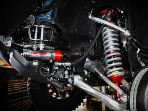 Ford Bronco Coilover Suspension Kit - Front - aFe - Sway-A-Way 2.5 Front Remote Reservoir with Compression Adjusters - Red - `21-`24