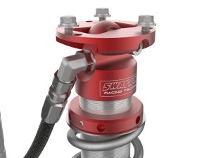 Ford Bronco Coilover Suspension Kit - Rear - aFe - 2.5 Rear Remote Reservoir with Compression Adjusters - Red - `21-`24