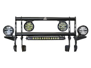 Ford Bronco Bull Bar - aFe - Terra Guard with RIGID Lights - Textured Black - `21-`25