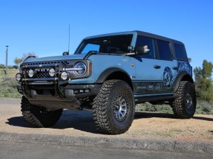 Ford Bronco Bull Bar - aFe - Terra Guard with RIGID Lights - Textured Black - `21-`25