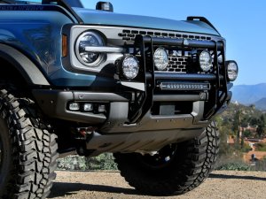 Ford Bronco Bull Bar - aFe - Terra Guard with RIGID Lights - Textured Black - `21-`25