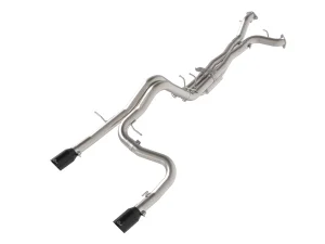 Ford Bronco Raptor Performance Exhaust - aFe - Cat Back, Vulcan Series 3in 304SS - Black - `22-`26