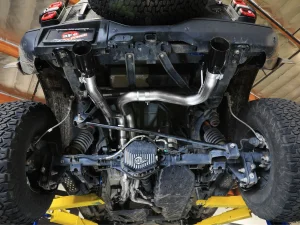 Ford Bronco Raptor Performance Exhaust - aFe - Cat Back, Vulcan Series 3in 304SS - Black - `22-`26