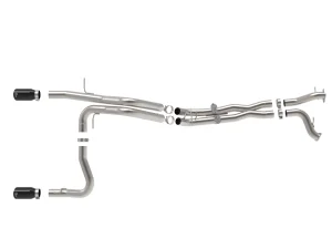 Ford Bronco Raptor Performance Exhaust - aFe - Cat Back, Vulcan Series 3in 304SS - Black - `22-`26