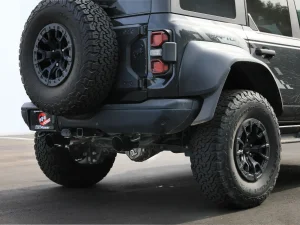Ford Bronco Raptor Performance Exhaust - aFe - Cat Back, Vulcan Series 3in 304SS - Black - `22-`26