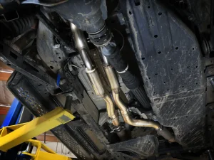 Ford Bronco Raptor Performance Exhaust - aFe - Cat Back, Vulcan Series 3in 304SS - Polished - `22-`26