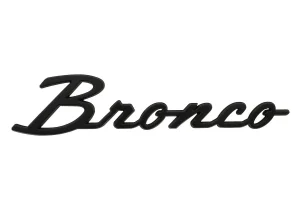 Ford Bronco Custom Emblem (1) - Bronco - Matte Black Finish