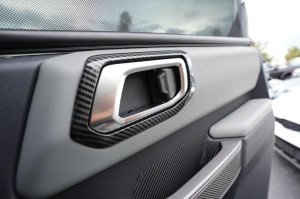 Ford Bronco Interior Door Handle Trim - Matte Carbon Fiber - 4 pcs Ford Bronco Interior Door Handle Trim - Matte Carbon Fiber - 4 pcs