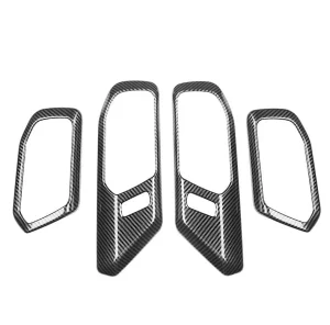Ford Bronco Interior Door Handle Trim - Matte Carbon Fiber - 4 pcs Ford Bronco Interior Door Handle Trim - Matte Carbon Fiber - 4 pcs