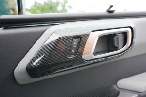 Ford Bronco Interior Door Handle Trim - Matte Carbon Fiber - 4 pcs Ford Bronco Interior Door Handle Trim - Matte Carbon Fiber - 4 pcs