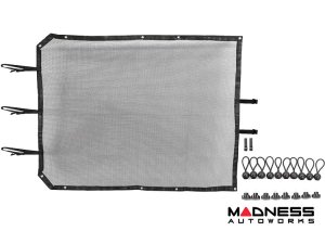 Ford Bronco Roof Sun Shade - Mesh - Black - 4-Door - w/ Buckles