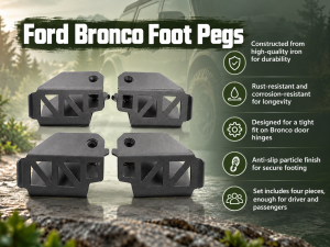 Ford Bronco Foot Rest Pegs - 4-Door 
