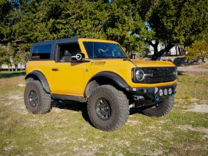 Ford Bronco Rear View Mirror Cover Set w/ built in LED Lights - Gloss Black