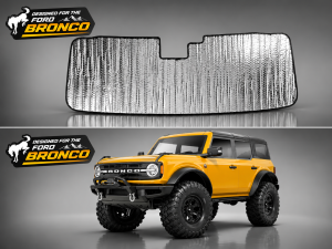Ford Bronco Windshield Sunshade/ Reflector - BlackOut Sunshades - Roll Up Design