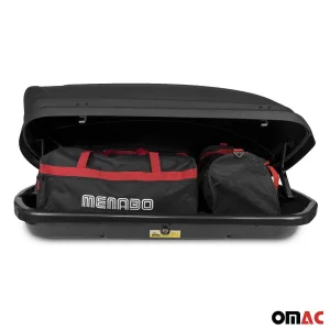 Roof Rack Cargo Box - 11 Cubic Feet - Dual Side Opening - Black