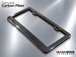License Plate Frame - 100% Genuine Carbon Fiber