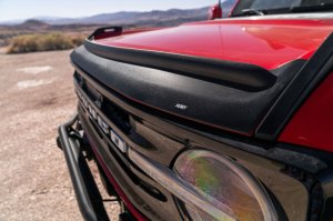 Ford Bronco Hood Deflector - Husky Liners - Aeroskin II - Matte Black - `21-`25