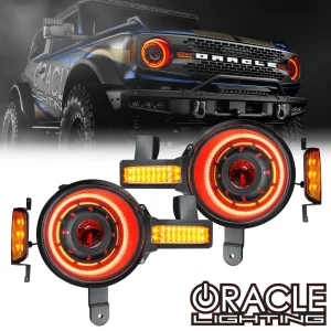 Ford Bronco LED Headlights - ORACLE Lighting - Oculus Bi-LED Projector, ColorSHIFT - 2021+