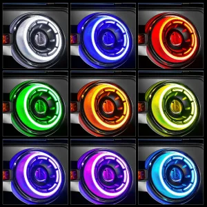 Ford Bronco LED Headlights - ORACLE Lighting - Oculus Bi-LED Projector, ColorSHIFT - 2021+