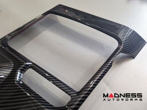 Ford Bronco Center Console Cover - Gloss Carbon Fiber Finish - Automatic Transmission
