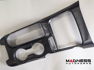 Ford Bronco Center Console Cover - Gloss Carbon Fiber Finish - Automatic Transmission