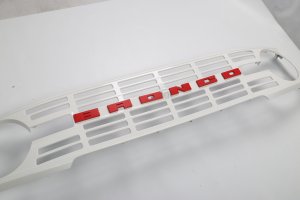 Ford Bronco Custom Grille - Retro Style - Gloss White Finish